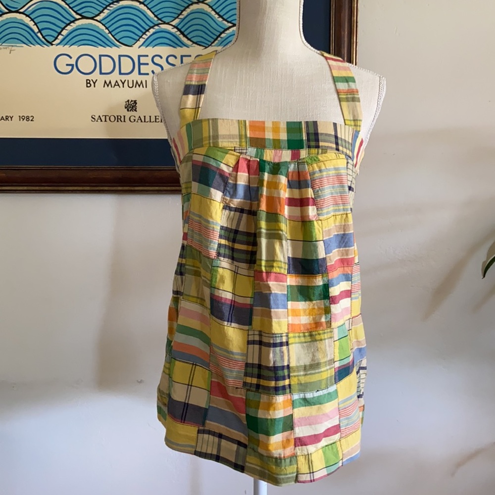 J.Crew Plaid baby doll top
